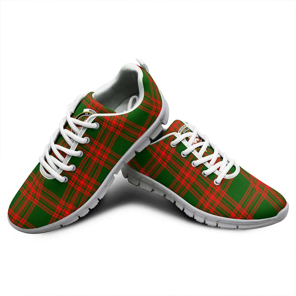 Menzies Green Modern Tartan Classic Crest Sneakers