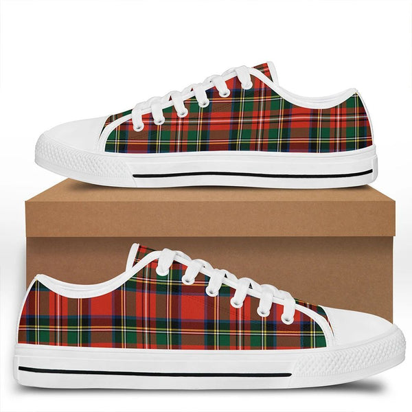 Stewart Royal Modern Tartan Classic Low Top Shoes