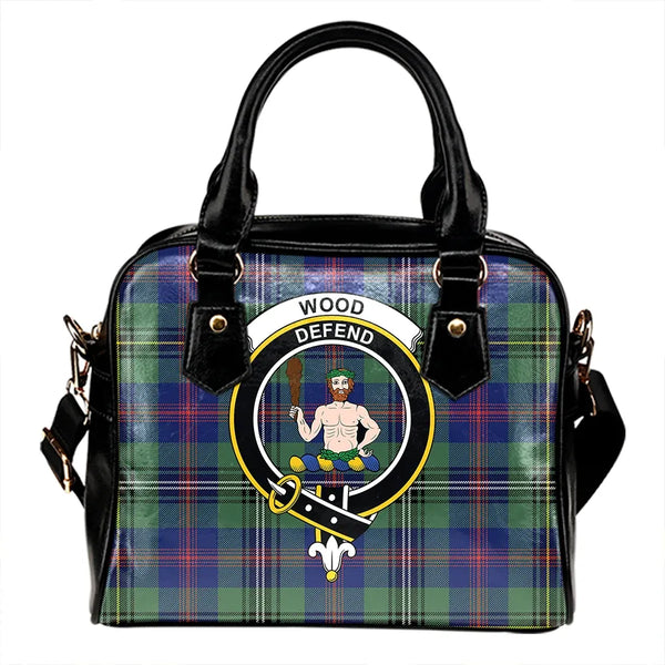 Wood Modern Tartan Classic Shoulder Handbag