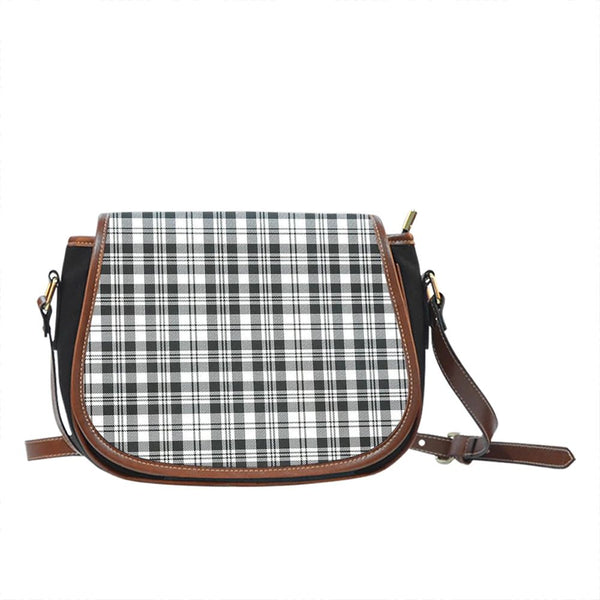 Scott Black & White Ancient Tartan Classic Saddle Bag