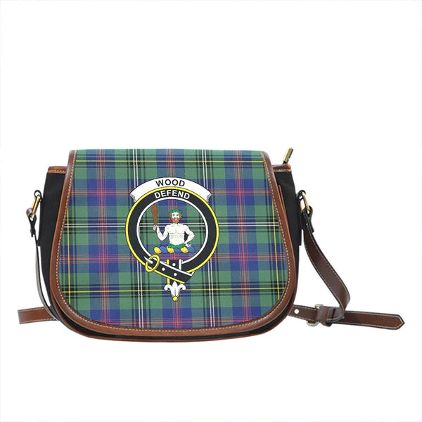 Wood Modern Tartan Classic Saddle Bag