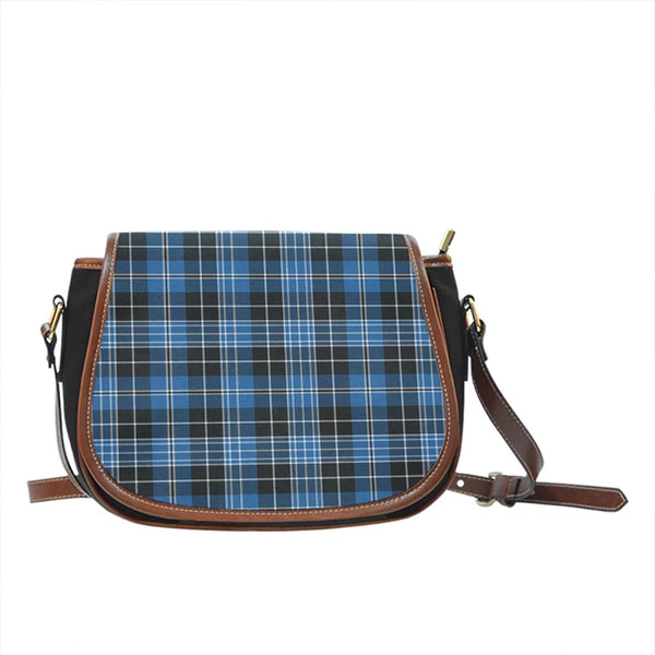 Clergy Blue Tartan Classic Saddle Bag