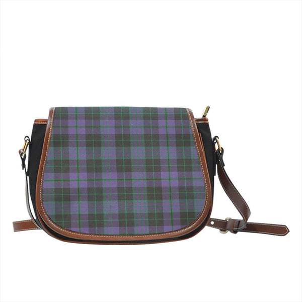 Clergy Green Tartan Classic Saddle Bag