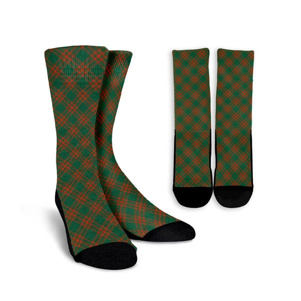 Menzies Green Ancient Tartan Classic Crew Socks