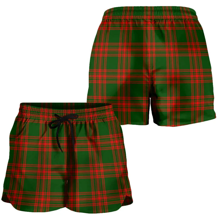Menzies Green Modern Tartan Classic Women's Shorts