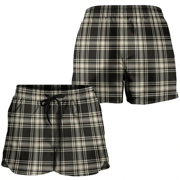 Menzies Black & White Ancient Tartan Classic Women's Shorts
