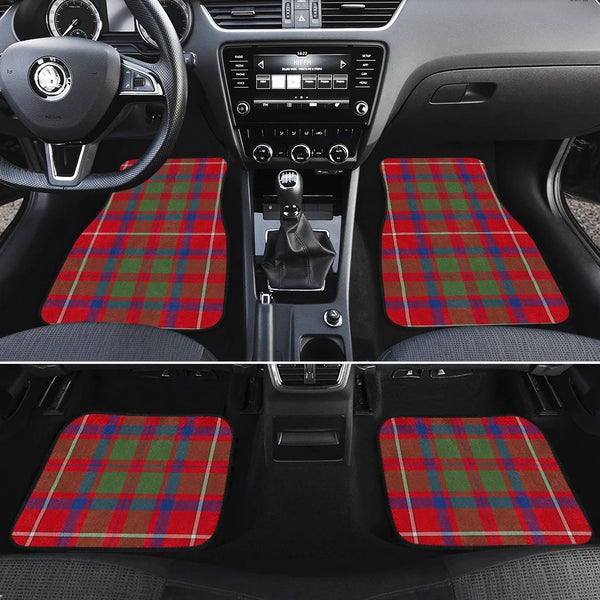 Shaw Red Modern Tartan Classic Car Floor Mats