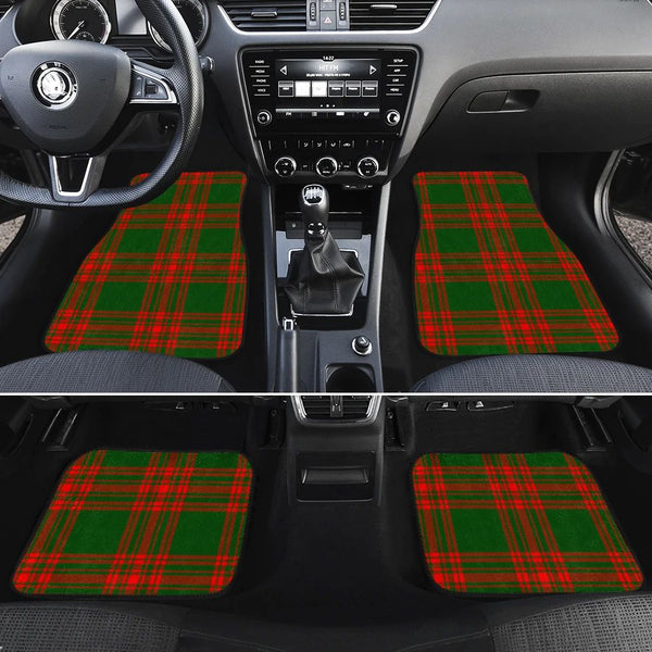 Menzies Green Modern Tartan Classic Car Floor Mats