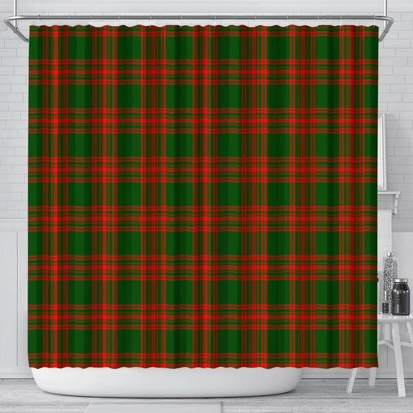 Menzies Green Modern Tartan Classic Shower Curtain