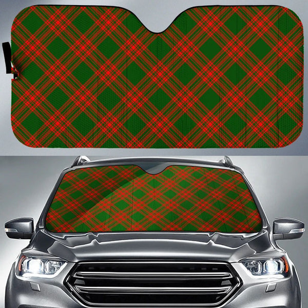 Menzies Green Modern Tartan Classic Auto Sun Shade