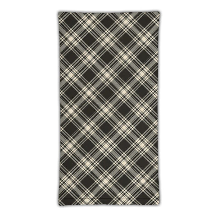 Menzies Black & White Ancient Tartan Classic Neck Gaiter