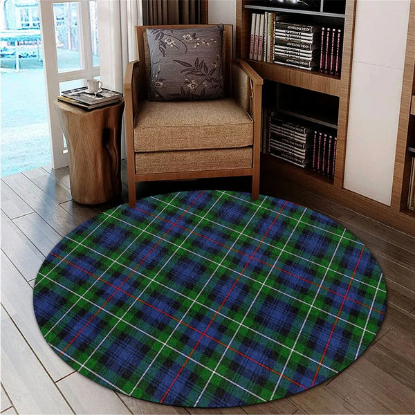 MacKenzie Modern Tartan Classic Round Carpet