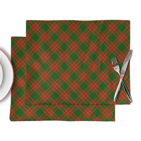 Menzies Green Modern Tartan Classic Placemat