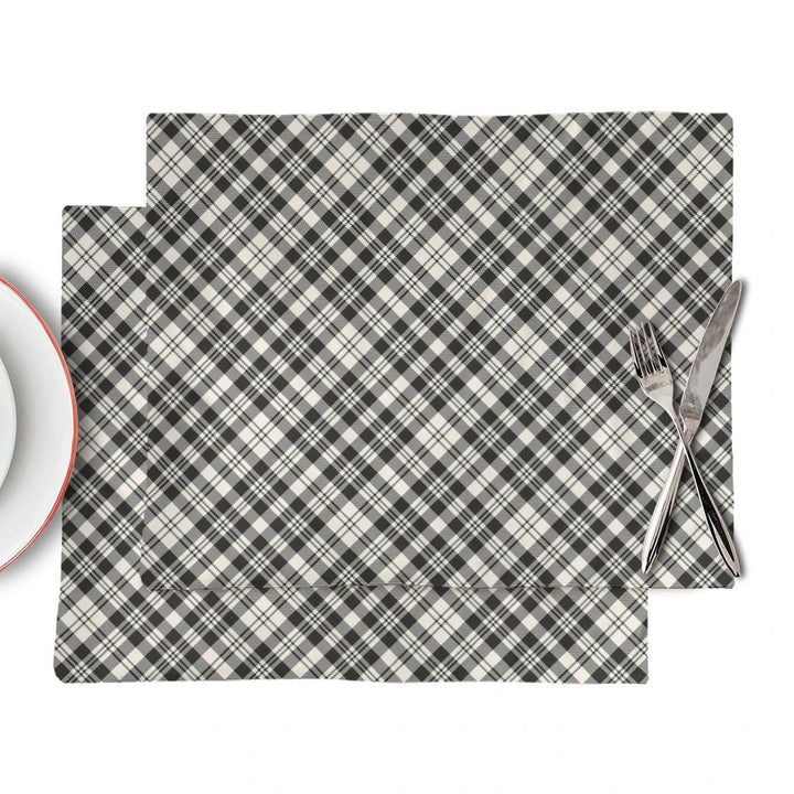 Scott Black & White Ancient Tartan Classic Placemat