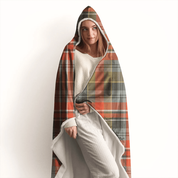 MacPherson Weathered Tartan Classic Hooded Blanket
