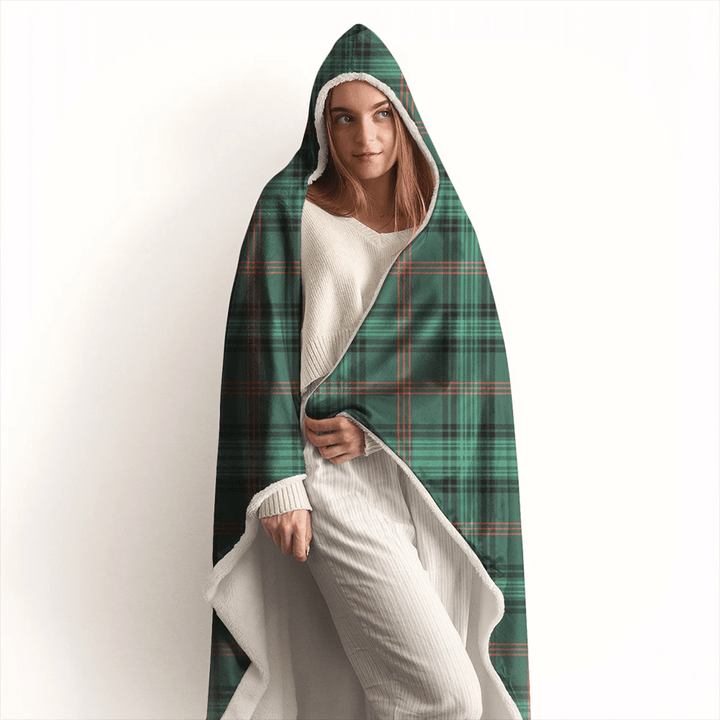 Ross Hunting Modern Tartan Classic Hooded Blanket