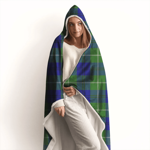 Oliphant Modern Tartan Classic Hooded Blanket