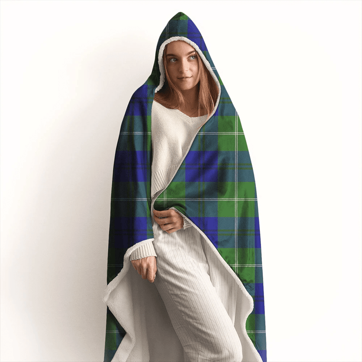 Oliphant Modern Tartan Classic Hooded Blanket