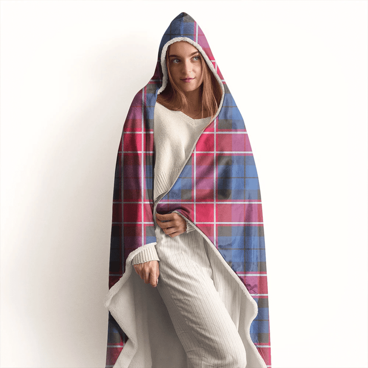 Graham of Menteith Red Tartan Classic Hooded Blanket