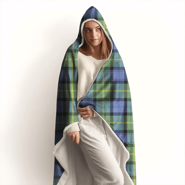 Gordon Old Ancient Tartan Classic Hooded Blanket