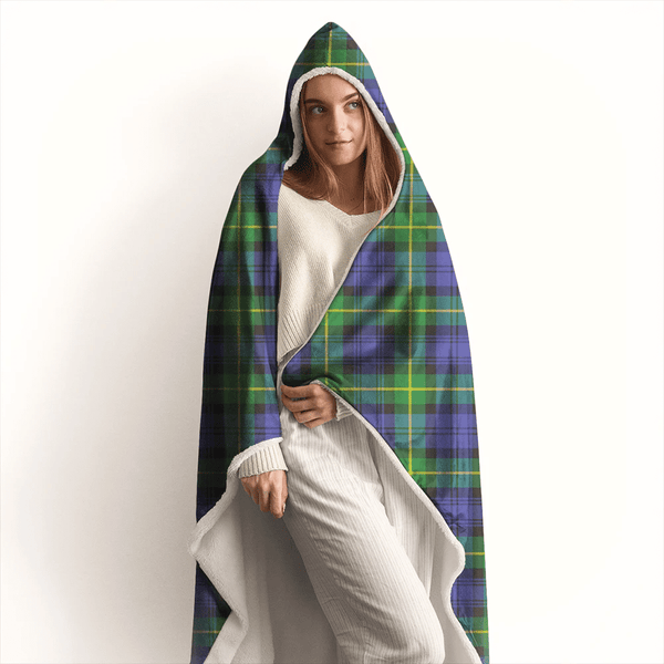 Gordon Modern Tartan Classic Hooded Blanket