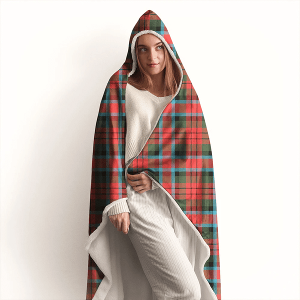 MacDuff Modern Tartan Classic Hooded Blanket