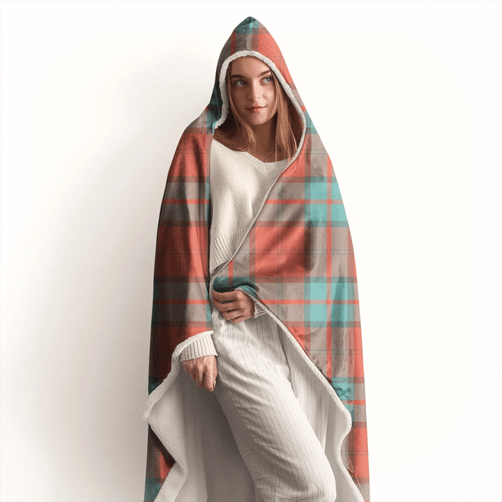 Dunbar Ancient Tartan Classic Hooded Blanket