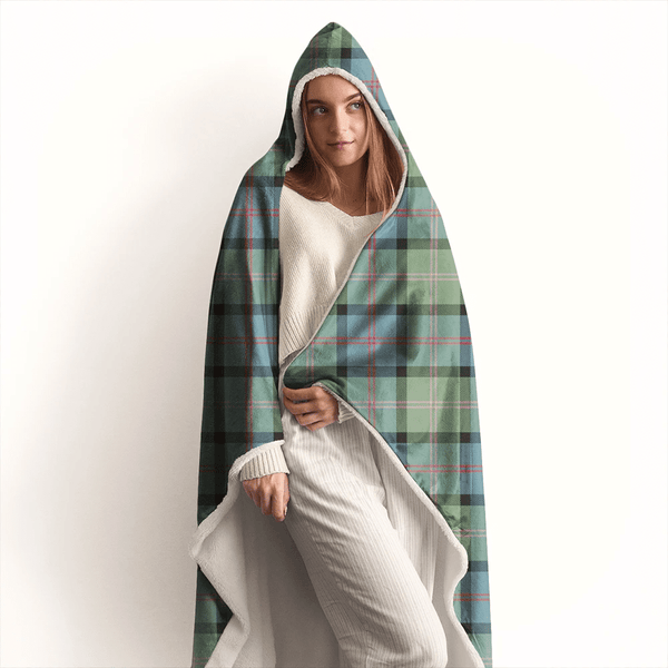 MacThomas Ancient Tartan Classic Hooded Blanket