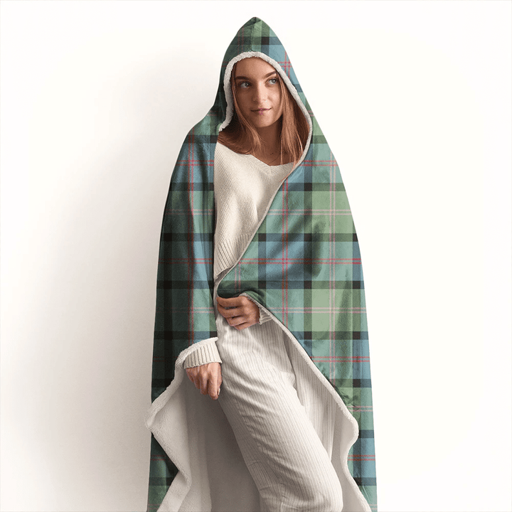 MacThomas Ancient Tartan Classic Hooded Blanket