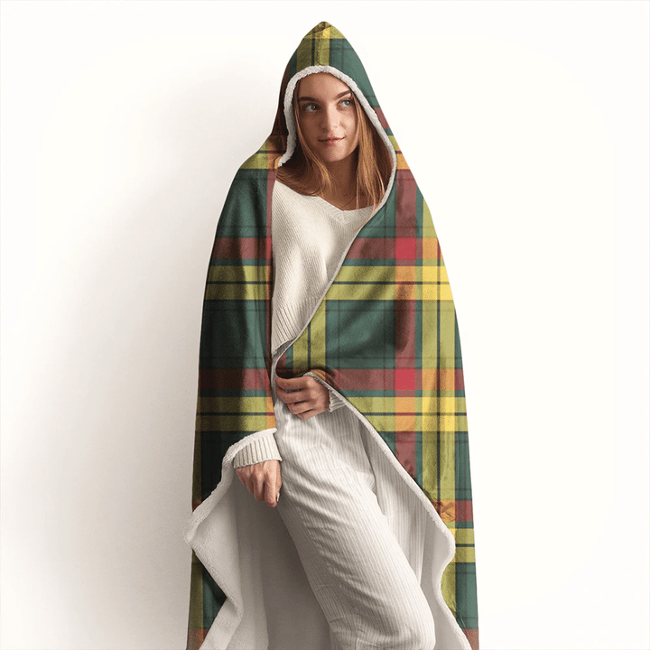 MacMillan Old Modern Tartan Classic Hooded Blanket