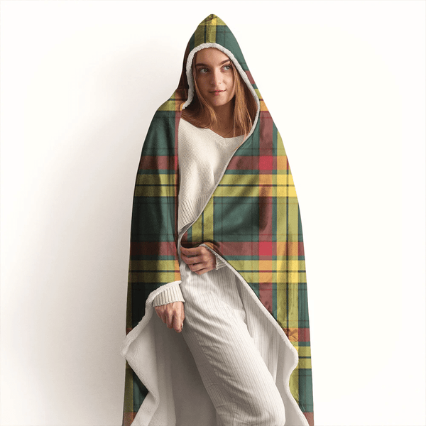 MacMillan Old Modern Tartan Classic Hooded Blanket