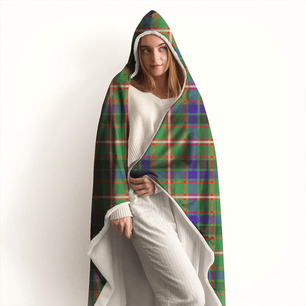 Reid Green Tartan Classic Hooded Blanket
