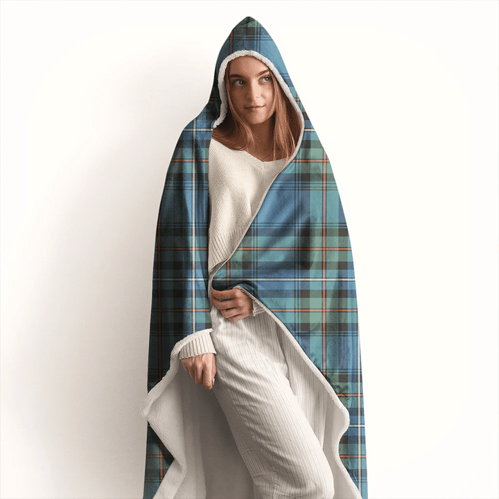 Robertson Hunting Ancient Tartan Classic Hooded Blanket