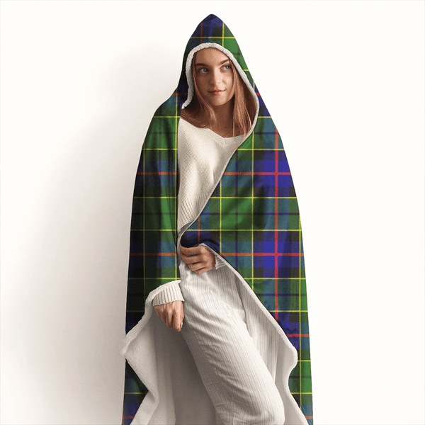 Forsyth Modern Tartan Classic Hooded Blanket