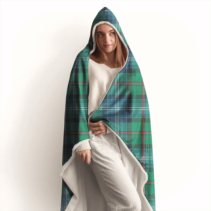 Urquhart Ancient Tartan Classic Hooded Blanket