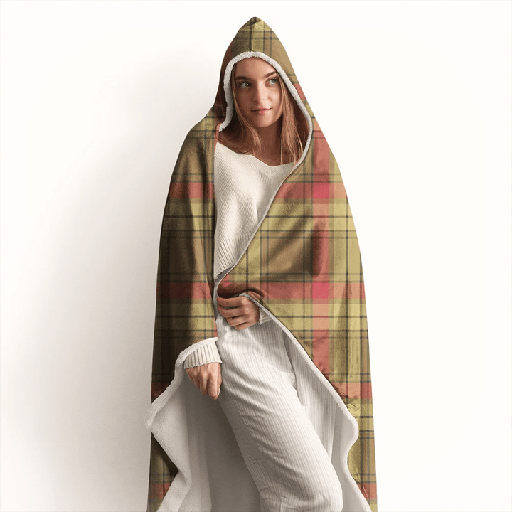 MacMillan Old Weathered Tartan Classic Hooded Blanket