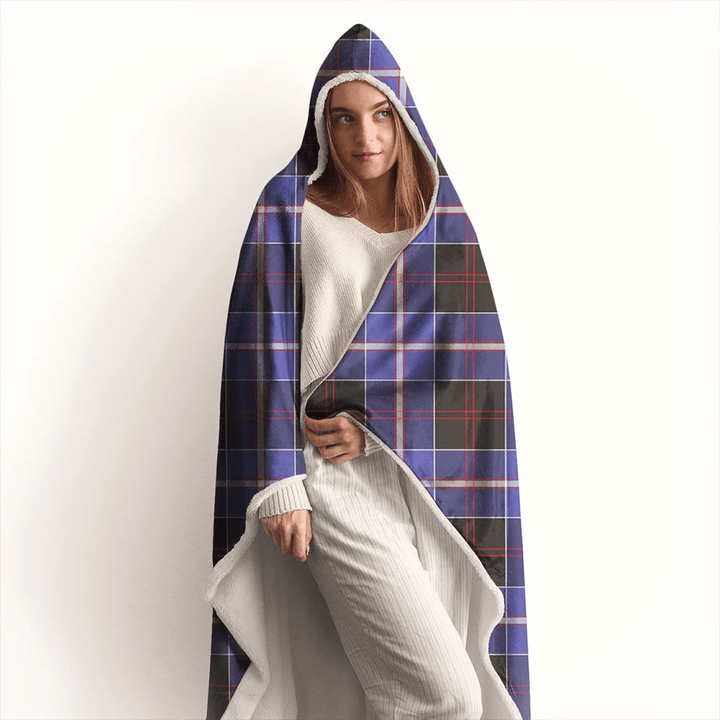 Dunlop Modern Tartan Classic Hooded Blanket