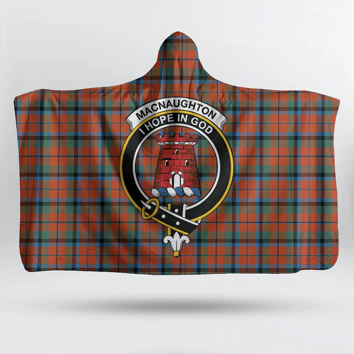 Watson Modern Tartan Classic Crest Hooded Blanket