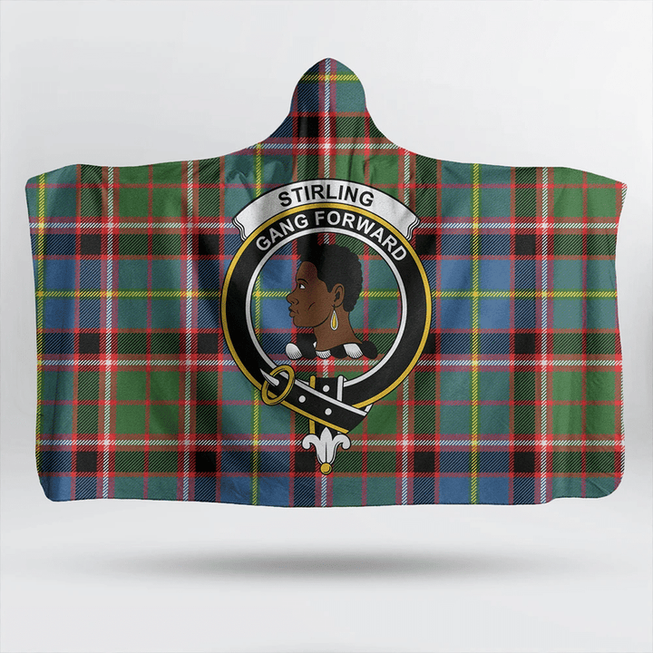 Morrison Red Ancient Tartan Classic Crest Hooded Blanket