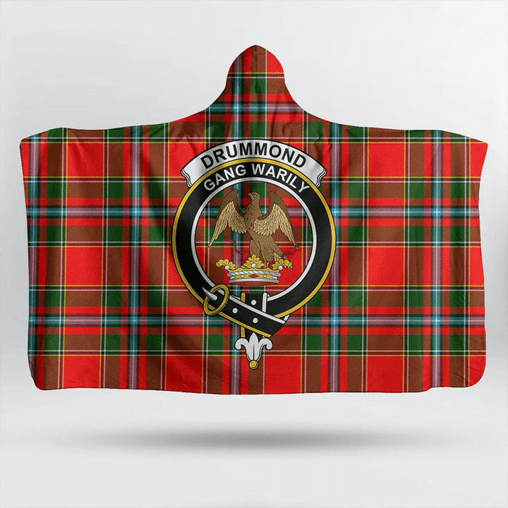 Drummond of Perth Tartan Classic Crest Hooded Blanket