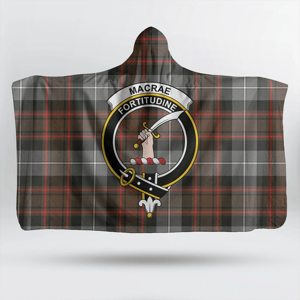 MacFarlane Modern Tartan Classic Crest Hooded Blanket