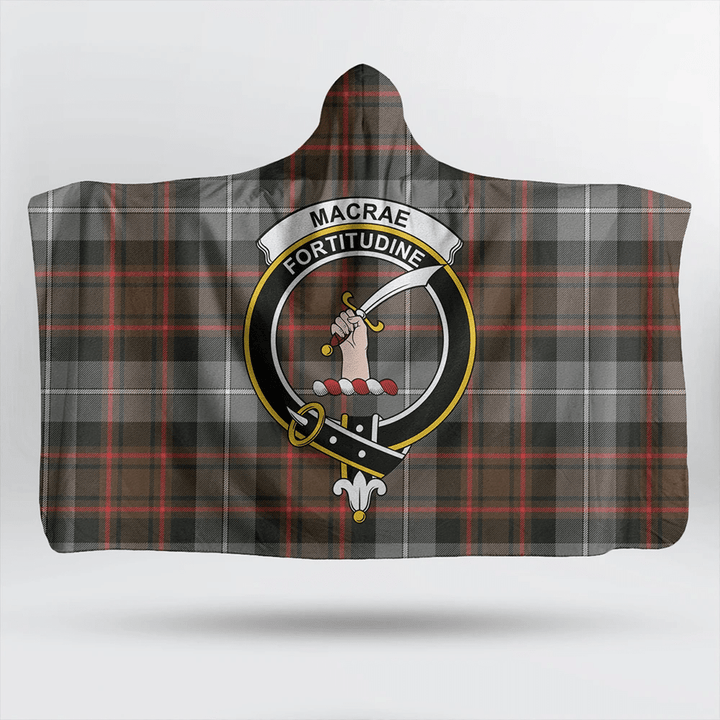 MacFarlane Modern Tartan Classic Crest Hooded Blanket