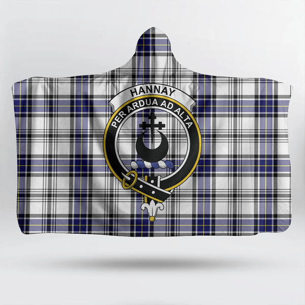 Hannay Modern Tartan Classic Crest Hooded Blanket