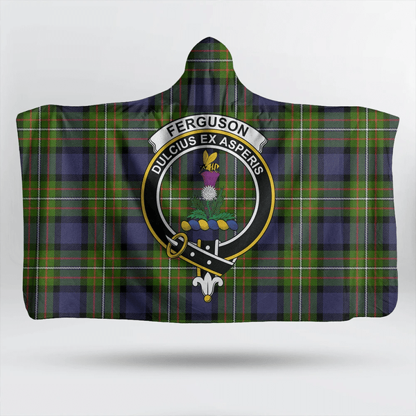 Fergusson Modern Tartan Classic Crest Hooded Blanket