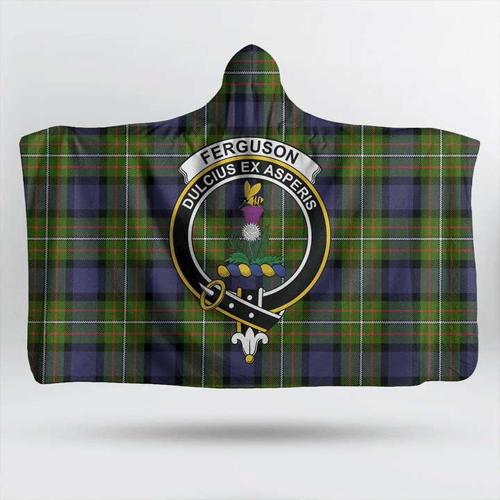 Fergusson Modern Tartan Classic Crest Hooded Blanket