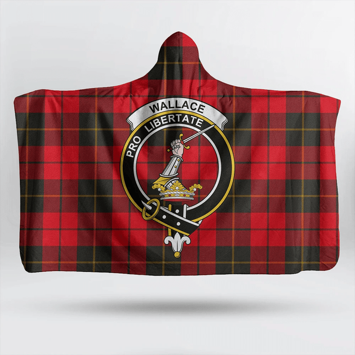 Nicolson Modern Tartan Classic Crest Hooded Blanket