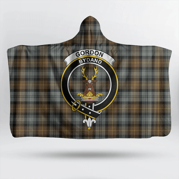 Gordon Weathered Tartan Classic Crest Hooded Blanket