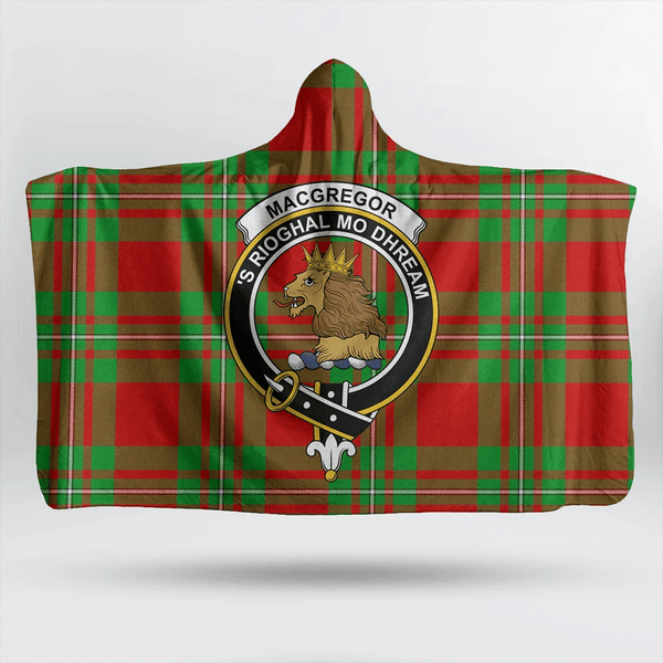 Russell Modern Tartan Classic Crest Hooded Blanket