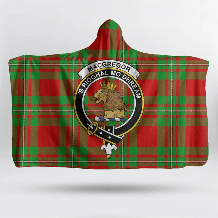 Russell Modern Tartan Classic Crest Hooded Blanket