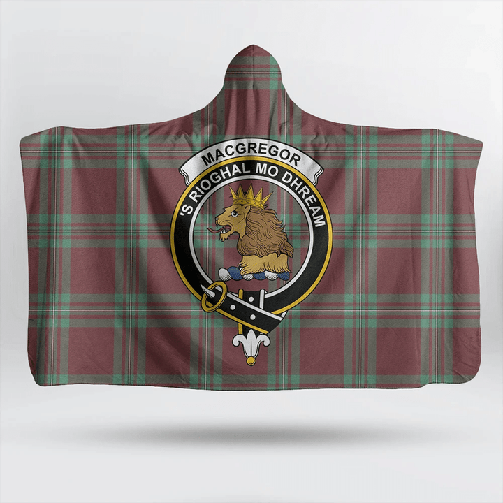Ross Modern Tartan Classic Crest Hooded Blanket